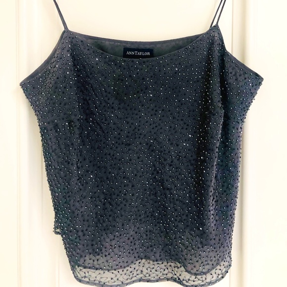 🌟VinTage🌟ANN TAYLOR Beaded Delicate Tank Top - Picture 2 of 15